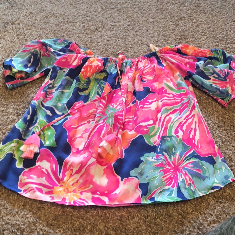 Off the Shoulder Jungle Utopia Sain Top
